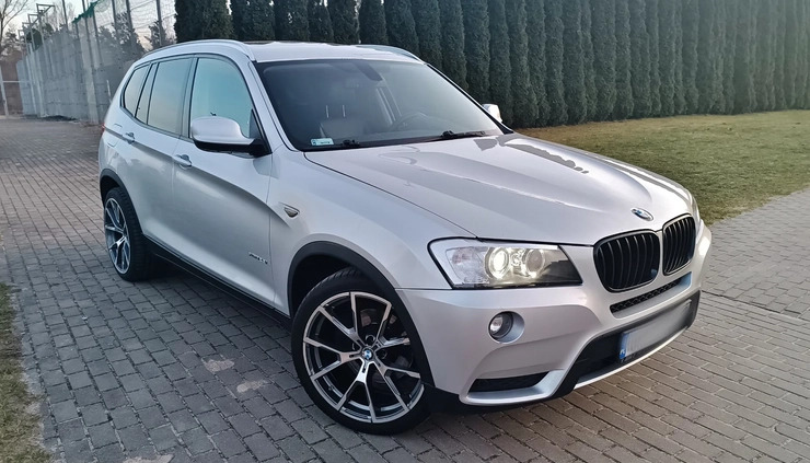 BMW X3 cena 49800 przebieg: 192000, rok produkcji 2012 z Ostróda małe 191